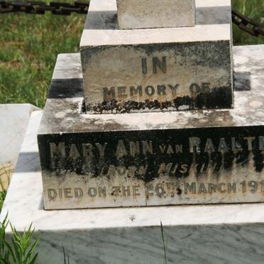RAALTE Mary Ann, van nee MISKIN -1914