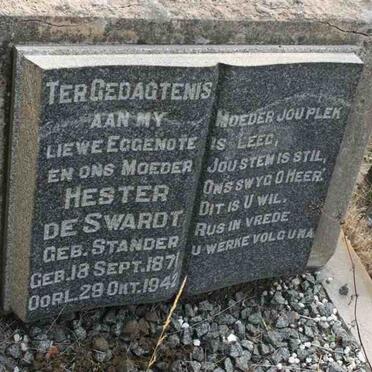 SWARDT Hester, de nee STANDER 1871-1942