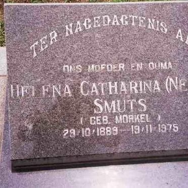 SMUTS Helena Catharina nee MORKEL 1889-1975