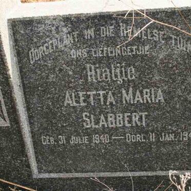 SLABBERT Aletta Maria 1940-1941