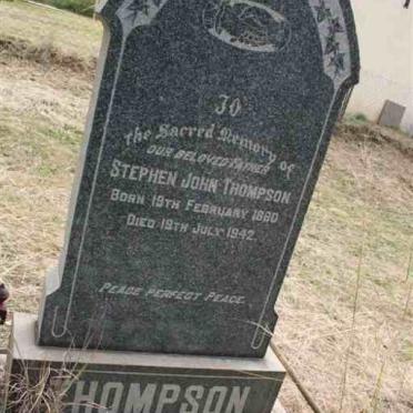 THOMPSON Stephen John 1880-1942