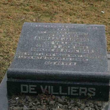 VILLIERS Adriaan Jacobus, de 1865-1948