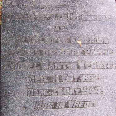 VERSTER Daniel Martin 1892-1944