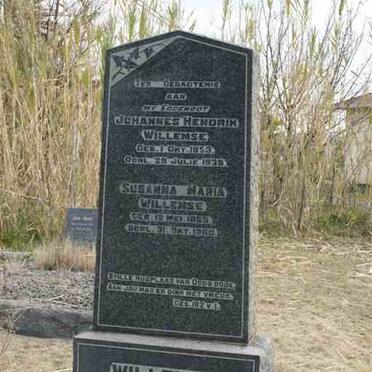 WILLEMSE Johannes Hendrik 1853-1938 &amp; Susanna Maria 1865-1960