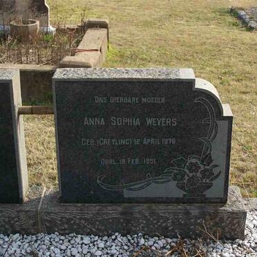 WEYERS Johannes 1881-1957 &amp; Anna Sophia GREYLING 1876-1951