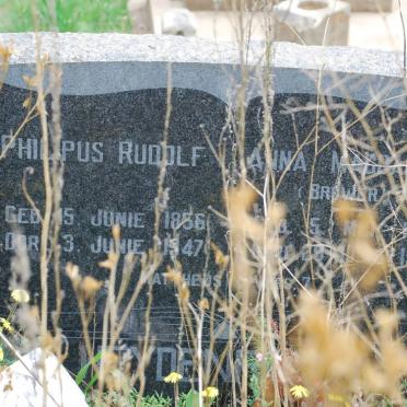 HEEVER Philippus Rudolf, van den 1856-1947 &amp; Anna Magdalena BRUWER 18?7-194?