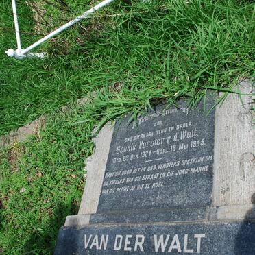 WALT Schalk Vorster, v.d. 1924-1945