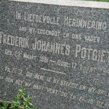 POTGIETER Frederik Johannes 1881-??