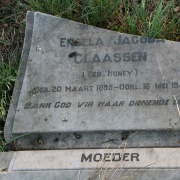 CLAASSEN Engela Jacoba nee HONEY 1895-1943