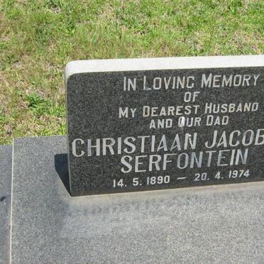 SERFONTEIN Christiaan Jacobus 1890-1974