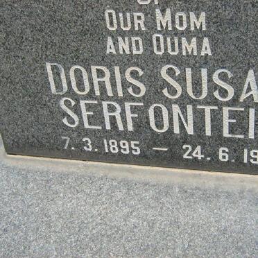 SERFONTEIN Doris Susan 1895-1979