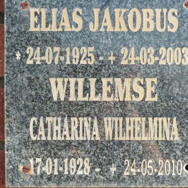 WILLEMSE Elias Jakobus 1925-2003 &amp; Catharina Wilhelmina 1928-2010