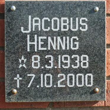 HENNIG Jacobus 1938-2000