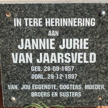 JAARSVELD Jannie Jurie, van 1957-1997