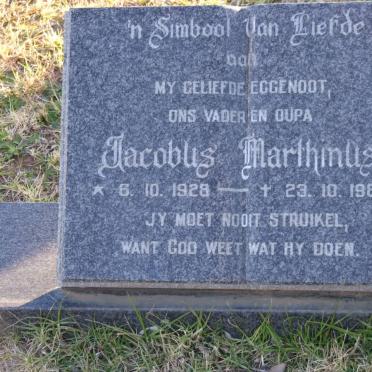 ? Jacobus Marthinus 1928-1985