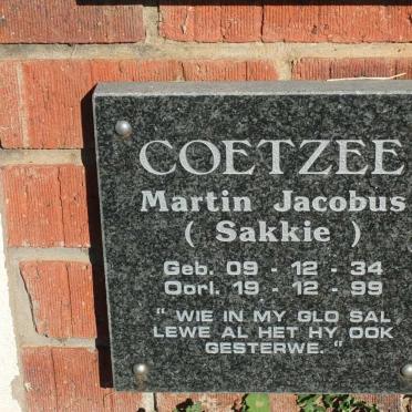 COETZEE Martin Jacobus 1934-1999