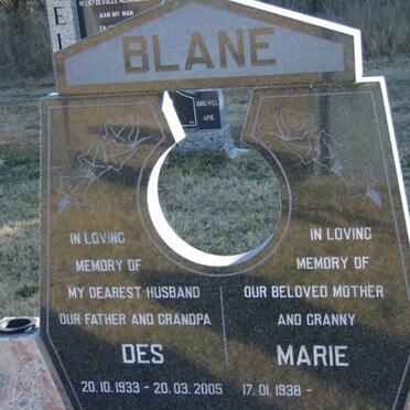 BLANE Des 1933-2005 &amp; Marie 1938-