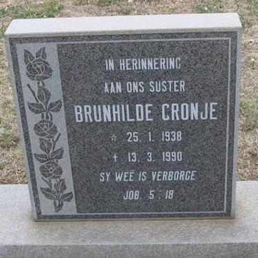 CRONJE Brunhilde 1938-1990