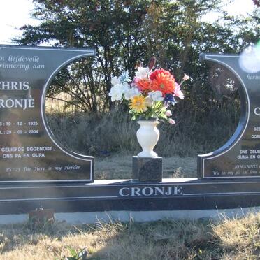 CRONJÉ Chris 1925-2004 &amp; Lena 1926-2010