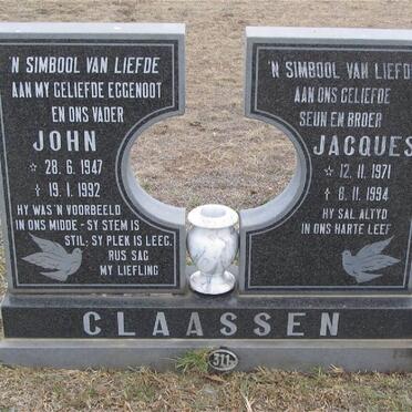 CLAASSEN John 1947-1992  :: CLAASSEN Jacques 1971-1994