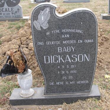 DICKASON Baby 1917-1992