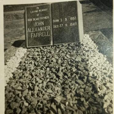 FARRELL John Alexander 1882-1949