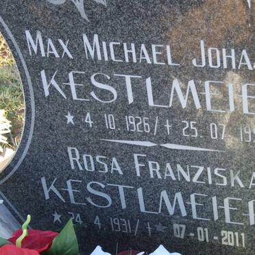 KESTLMEIER Max Michael Johann 1926-1998 &amp; Rosa Franziska 1931-2011