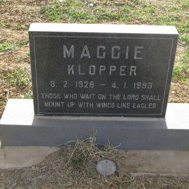 KLOPPER Maggie 1928-1993