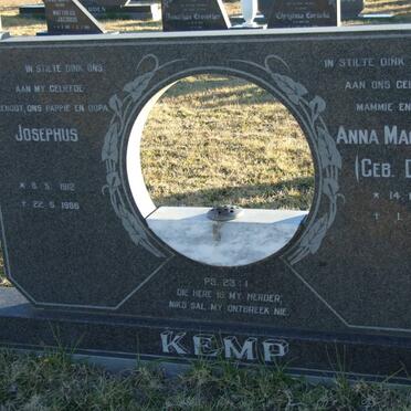 KEMP Josephus 1912-1986 &amp; Anna Magdalena DUMINY 1919-1998
