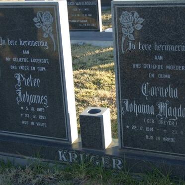 KRUGER Pieter Johannes 1909-1985 &amp; Cornelia Johanna Magdalena DREYER 1914-1987