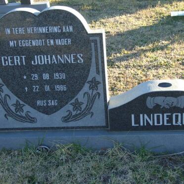 LINDEQUE Gert Johannes 1930-1986