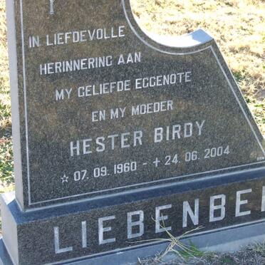 LIEBENBERG Hester Birdy 1960-2004