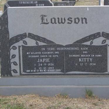 LAWSON Japie 1936-1992 &amp; Kitty 1934-