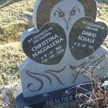 MERWE Dawid Schalk, van der 1959- &amp; Christina Magdalena 1965-2006