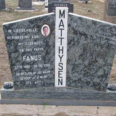 MATTHYSEN Fanus 1960-2000