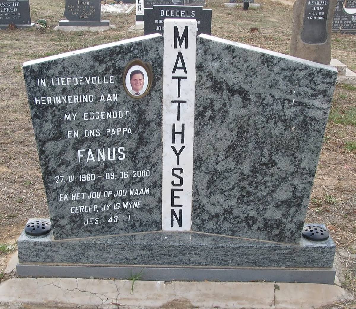 MATTHYSEN Fanus 1960-2000