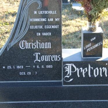 PRETORIUS Christiaan Lourens 1923-1985