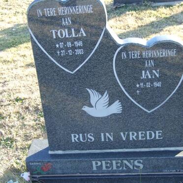 PEENS Jan 1940- &amp; Tolla 1946-2003