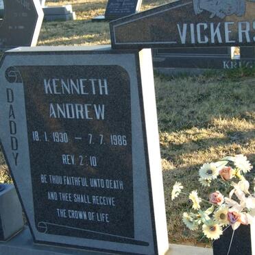 VICKERS Kenneth Andrew 1930-1986