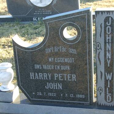 WILD Harry Peter John 1922-1985