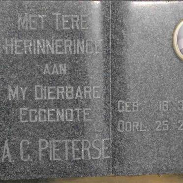 PIETERSE A.C. 1918-1974