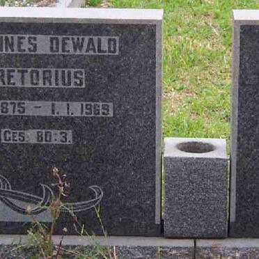 PRETORIUS Johannes Dewald 1875-1969 &amp; Johanna G. V.D. MERWE 1877-1968