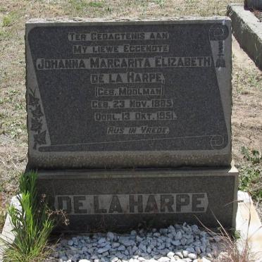 HARPE Johanna Margarita Elizabeth, de la nee MOOLMAN 1885-1951