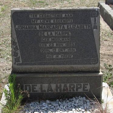 HARPE Johanna Margarita Elizabeth, de la nee MOOLMAN 1885-1951