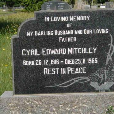 MITCHLEY Cyril Edward 1916-1965