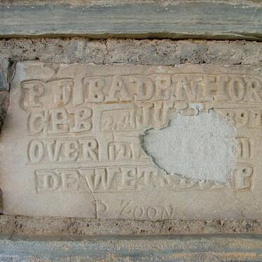 BADENHORST P.J. 1897-1901