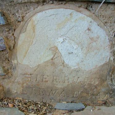 BERG Helena Elizabeth, van der -1901