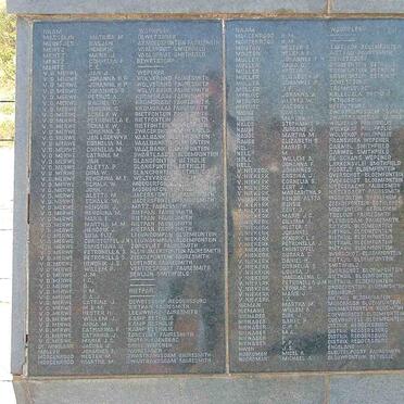 09. Bethulie Concentration camp list of names