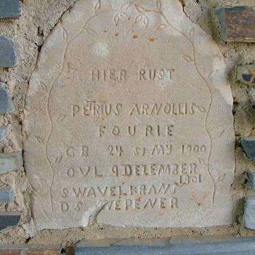 FOURIE Petrus Arnollis 1900-1901