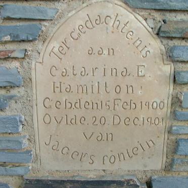 HAMILTON Catarina E. 1900-1901